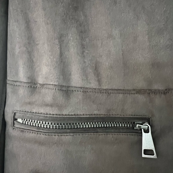 NWT Anthropologie Hutch faux suede zip crop jacket - Picture 6 of 8